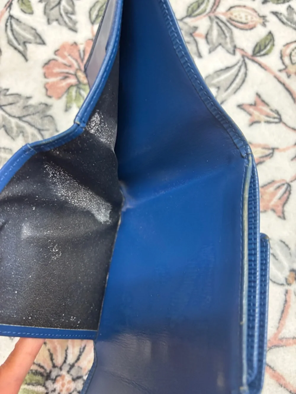 Louis Vuitton Blue Epi Leather Compact Wallet